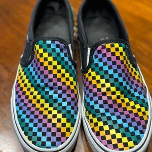 Vans Multicolor Checkered Slip-On Sneakers